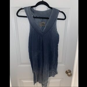 All Saints slate blue tunic UK size 8 fits a sm-md